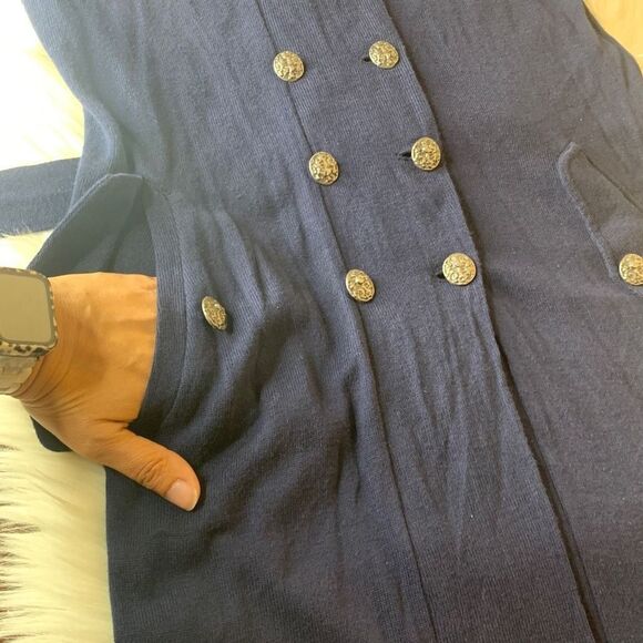 Free People Double Breasted Military Cardigan Size Small - Picture 7 of 9